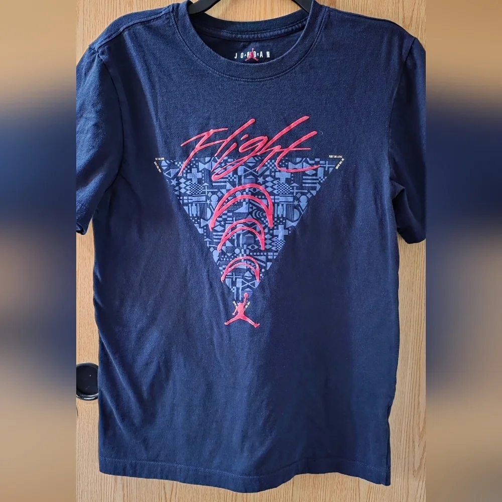 Jordan Navy and Red Graphic Tee